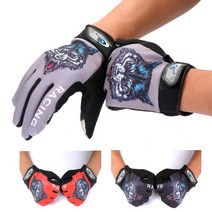 MTB 스마트폰 자전거장갑, 레드