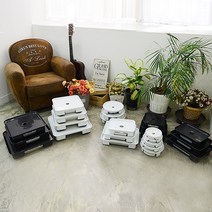 심폼 서랍식 화분 물받침대, 보급형타원형 블랙, 1개