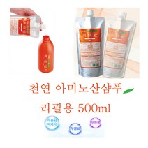 하나마이 [하나마이 천연 아미노산 샴푸 리필용 500ml]샴푸 샴푸리필 린스 헤어용품 헤어컨디셔너, 1