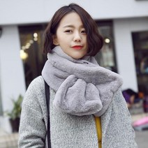 럭키유통 더블 웜 페이크퍼 머플러