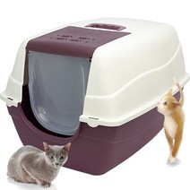 [cat-l16] 엠펫 초대형 고양이 화장실 CAT-L16 - 레드