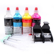HP Deskjet1050 1112 1510 2000 2050 2132 2510 충전풀세트, 블랙칼라63번 카트리지사용전제품, 1세트