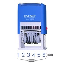 제이원 콜스탬프)자동넘버링 6단 8단 문자/모양 스탬프, 넘버링8단, 1개