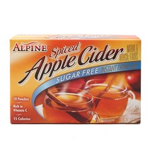 알파인 스파이스드 애플 사이다 무설탕 인스턴트 드링크 믹스, 4g, 10개입