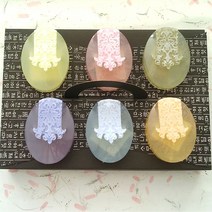 추석/한가위 전통문양 수제비누세트+선물포장, 전통문양6구+훈민정음 선물포장, 1 set
