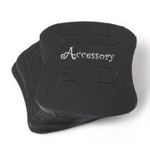 비즈아이 [9132-22]귀걸이포장지 50*50mm 블랙무광(Accessory) [20개/1팩(200장)], 20개