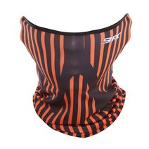 나인에프엑스 자전거마스크 향균 자외선 먼지 차단 마스크 FX-04, 스트라이프오렌지