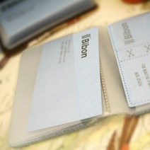 BIBON[비본] 카드지갑 비닐속지 가죽공예부자재, 1개