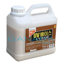 가나다용품 UV베이스3.75L 유브이베이스 UV코팅바닥왁스 코팅제 광택제 우드 목재 원목 나무 마루 거실 UV코팅바닥왁스작업 왁스 깨끗하게 광택왁스, 1개