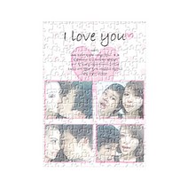 후아미 아이러브유 4컷 퍼즐액자 120ps(A4) 80ps(A5) 액자, A4(120ps) 화이트