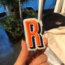 콤마라이프 와펜 이니셜 와펜스티커 NEW 디자인, R, 1개