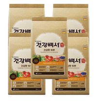 건강백서 전연령 생선 건강한 피부 애견사료, 2kg, 5개