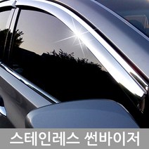 [금창] 스테인레스 썬바이저 (현대차종), YF하이브리드