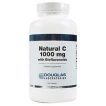 더글라스랩스 내추럴 C 1000mg 바이오플라보노이드 타블렛 무설탕 글루텐 프리, 250개입, 1개, 250정