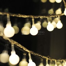 럭스라이팅 LED 앵두전구 100구(연결가능제품) 줄조명, 01-1.전구색(웜화이트) 100구+점멸기