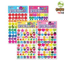 종이나라 홀로그램 스티커 4종, 리본