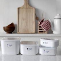 나카야 화이트 밀폐용기, 700ml, 1개