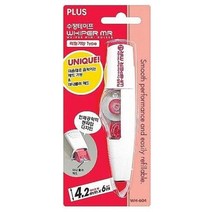 PLUS 펜형 수정테이프 리무버 화이트 볼펜지우개 문구, 레드, 1개