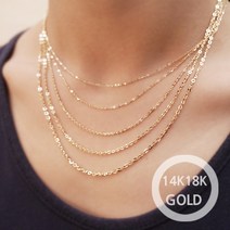 [도도쥬얼리] 18K 함마링 체인목걸이 줄 금목걸이 모음