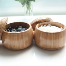 프로바둑 바둑통 12호 일본식 나무바둑통 세트 바둑용품, 바둑통+바둑알2호(한면납작형)