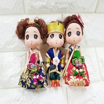 (DIY) 한복방향제 뚱이인형 만들기(안전인증제품) 인형방향제 큐티돌 인형 옷 입히기, 올림 머리, 1개