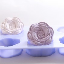 캔들이케아 노마진 몰드 10종 비누몰드 석고방향제 총집합 비누베이스/기타재료, 까멜리아 6구 몰드