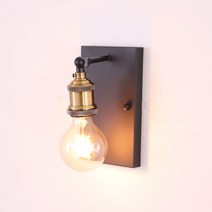 boaz 엔틱 벽등 LED 카페 거실 방 인테리어조명 벽조명, 엔틱벽등(몸체) 에디슨전구(막대형)