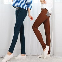 턴키 회색포켓 포인트 스키니 밴딩바지