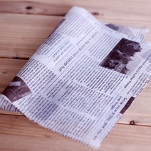 쿠킹스토리 사각 포장유산지, 영자신문, 15장