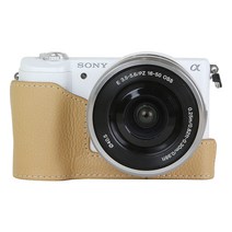 소니 A5000/A5100 멜튼 가죽 속사케이스, 가죽속사(밀크브라운_A타입)_A5100/A5000, 1개