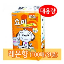 [도치퀸] 쇼이 고급형 애견패드 레몬향완품100매, 100매