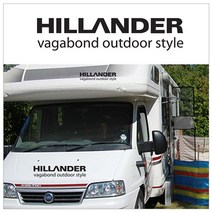 [지현카닷컴] 자동차 스티커 - HILLANDER-힐랜더, 반사적색835x190mm