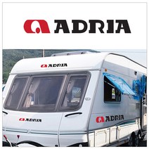 [지현카닷컴] 자동차 스티커 - ADRIA-아드리아, 반사적색420x52mm