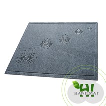 한일매트상사 플라워매트 현관매트 발매트 다용도매트, 진회색