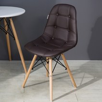 에보니아 제리의자 PU가죽 (에펠의자/인테리어의자), 브라운