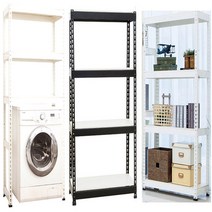 무볼트 조립식앵글 수납선반 아이보리+MDF합판포함세트, 높이 900(3단)