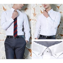 럭스타이 긴팔 반슬림 와이셔츠 6100