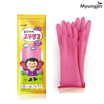 명진 [명진] 우리아이 고무장갑, 핑크, 1개