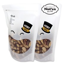 넛츠앤 지퍼팩 브라질너트 500g 2봉, 1