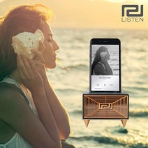 리슨 무전원 증폭 스피커 블루투스 전원 NO 고급포장, 핑크