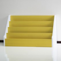 양지가구 잡지꽂이 4단 DIY 책장, 잡지꽂이4단800 개나리