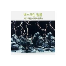 백스크린 필름 [바위와 유목] 높이49cm X 넓이30cm), 1개