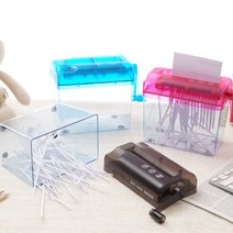 핸드형 문서파쇄기 분쇄기, 핑크, A6 레인보우 분쇄기