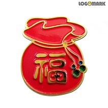 로고마크 복주머니 뺏지