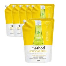 메소드 레몬민트 주방용 합성세제, 1000ml, 6개