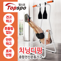 탑스포츠 멀티치닝디핑 딥프레스 평행봉 딥스, 기본형블랙