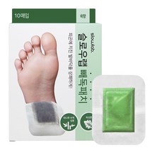 슬로우랩 빼독패치 쑥향 수액시트 발패치 풋팩, 3개, 10개입
