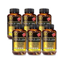 고헬씨 크릴오일 Krill Oil 1500mg 60캡슐 6개