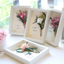 더봄 프리저브드플라워 레터링액자, 골든볼과옐로수국+승진을축하드려요.