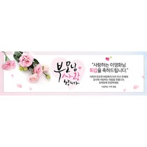 애니데이파티 카네이션편지 (네임형) 현수막, 회갑(환갑)